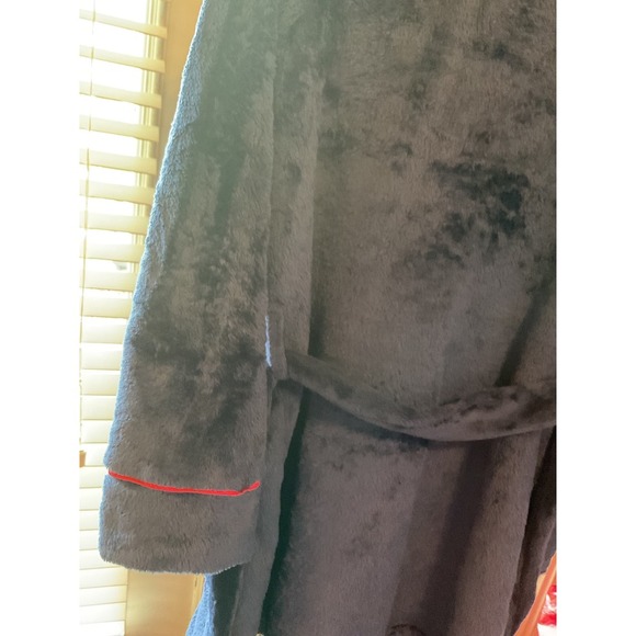 U.S. Polo Assn. Plush Robe Sherpa Collar Belted Pockets Loungewear L/G - Picture 8 of 10